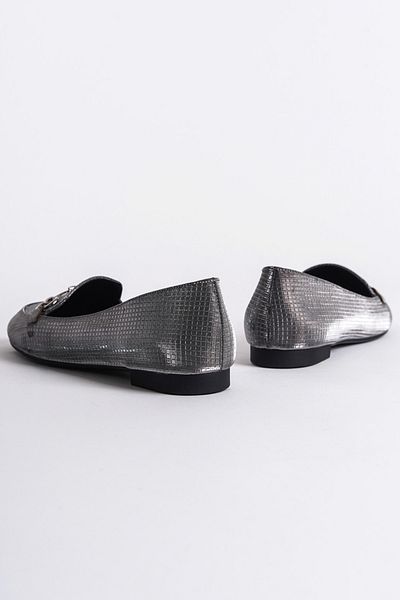 Capone Outfitters Pointed Toe Glittery Buckle Women's Ballerinas
