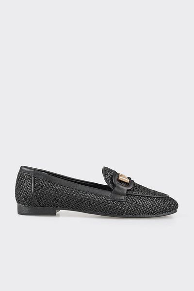 Elle Shoes Black Women's Loafer