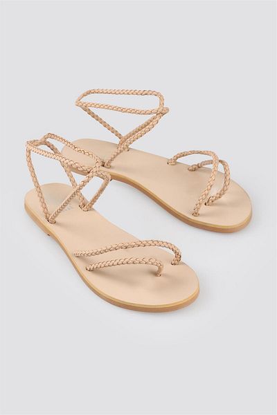 Elle Shoes Beige Women's Sandals