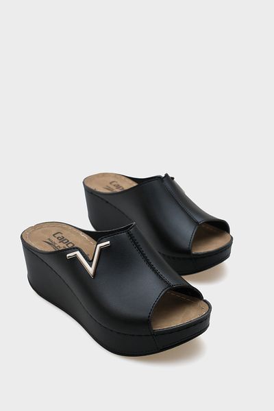 Capone Outfitters Anatomisch weiche, bequeme Mutterhausschuhe mit Keilabsatz