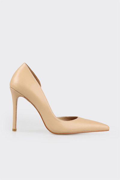 Elle Shoes Natural Leather Women's Stiletto