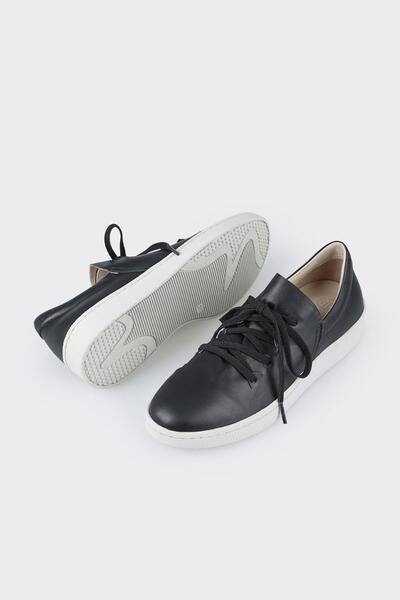 Elle Shoes Siyah Deri Kadın Günlük Ayakkabı