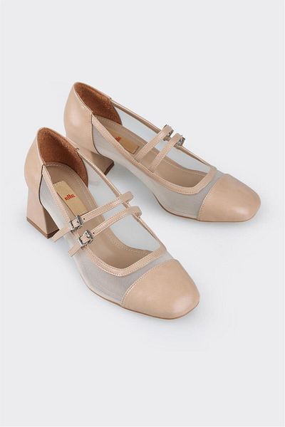 Elle Shoes Natural Women's Heeled Shoes