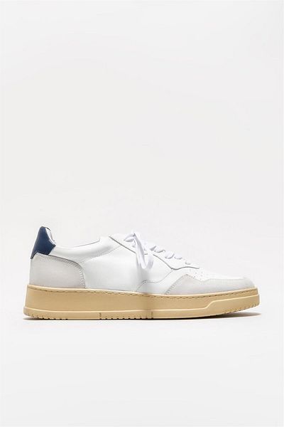 Elle Shoes White Leather Men's Sports Shoes
