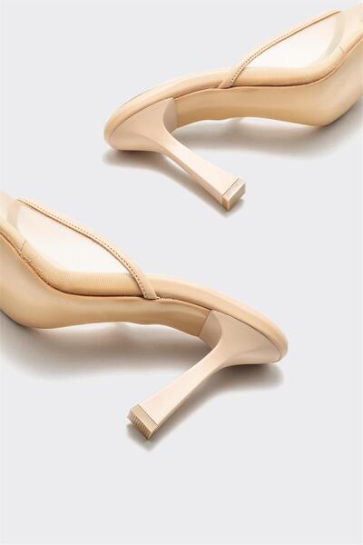 Elle Shoes Natural Women's Heeled Slippers