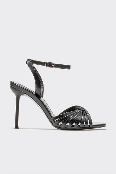 Elle Shoes Black Women's Heeled Sandals