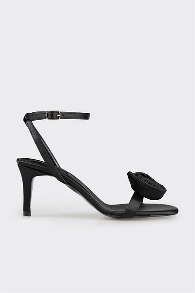 Elle Shoes Black Women's Heeled Sandals
