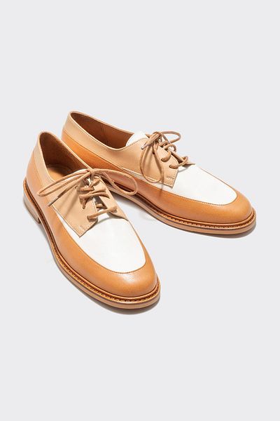 Elle Shoes Women's Oxford Tan Leather