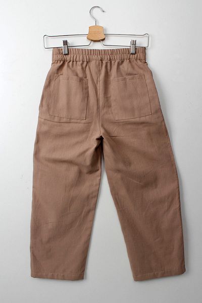 ESİLA KİDS Girl's High Waist Buttoned Gabardine Fabric Pants Comfortable and Stylish Design 9-14 Years Old