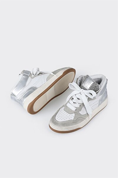 Elle Shoes Lame Deri Kadın Spor Bot