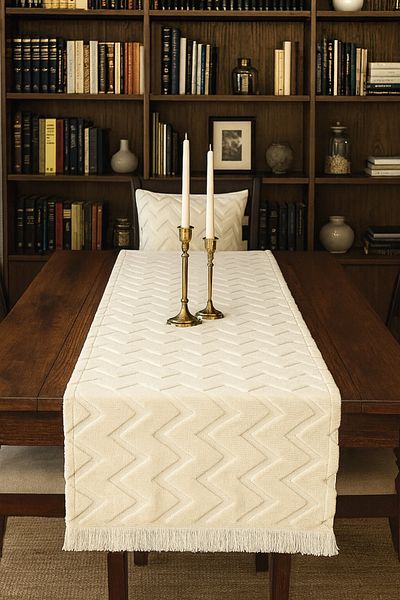 Benlisso Home Punch Bohemian Runner, Tablecloth Washable Decorative Coffee Table Cover 40X140 cm
