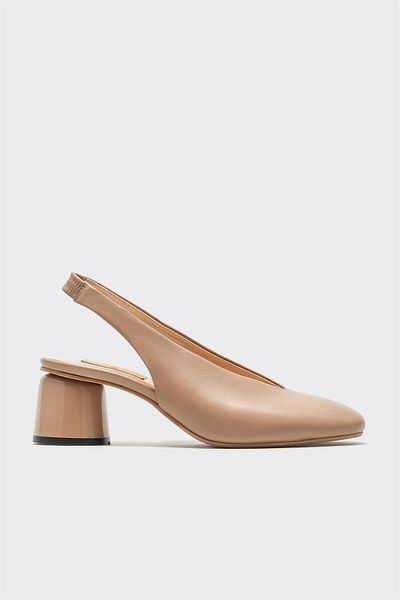 Elle Shoes Natural Leather Women's Heeled Shoes