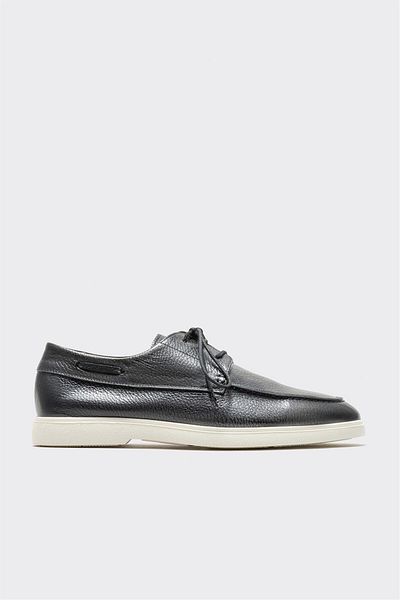 Elle Shoes Black Leather Men's Casual Shoes