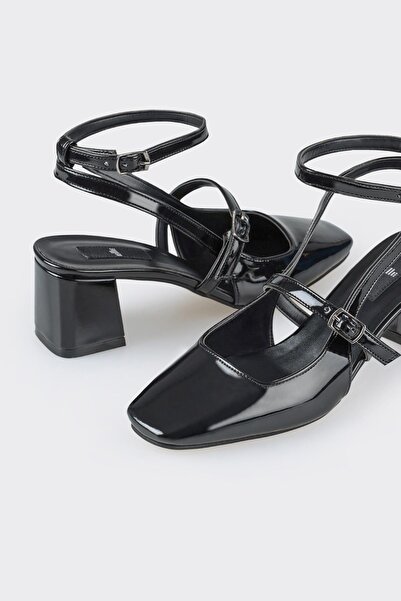 Elle Shoes Siyah Kadın Topuklu Ayakkabı