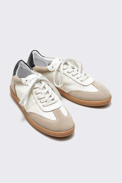 Elle Shoes حذاء رياضي نسائي جلد بيج