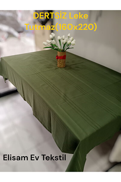 Home Dertsiz leke tutmaz masa örtüsü (Yeşil)