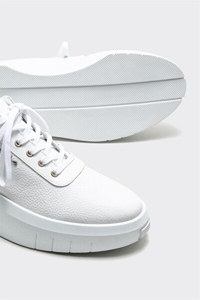 Elle Shoes Beyaz Deri Erkek Spor Ayakkabı