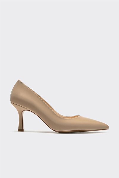 Elle Shoes Bej Kadın Stiletto