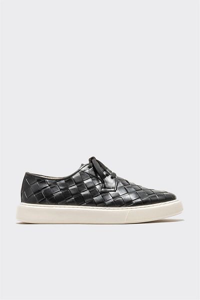 Elle Shoes Black Leather Men's Casual Shoes
