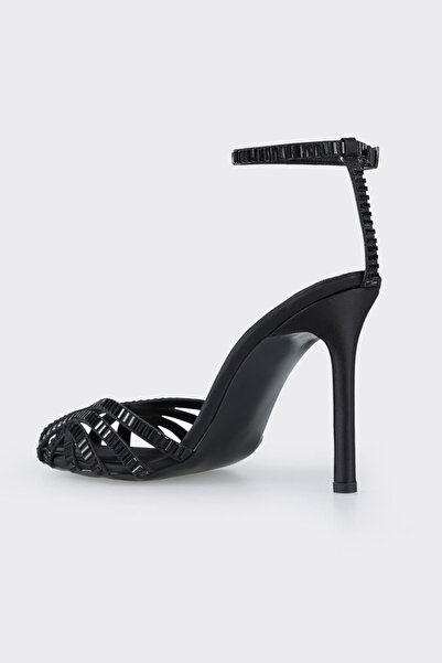 Elle Shoes Black Women's Heeled Sandals