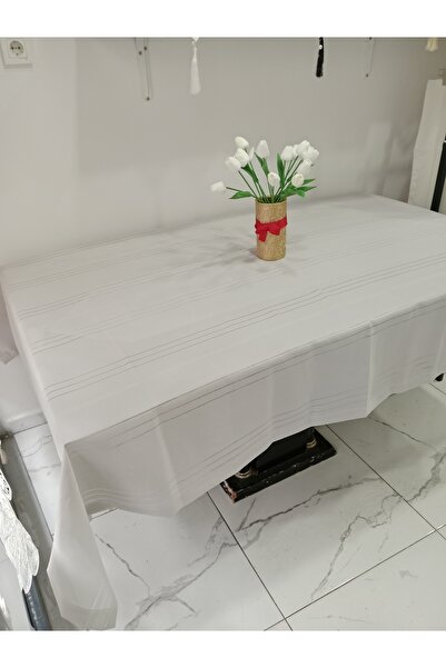 Home Worry-Free Stain-Resistant Table Cloth (Grey)