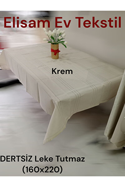 Home Worry-Free Stain-Proof Table Cloth (Cream)