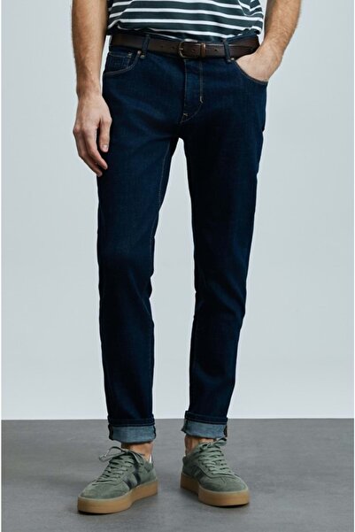 Lufian 111200186 بنطلون جينز رجالي من Frencesco Smart Jean بقصة ضيقة للرجال ب...