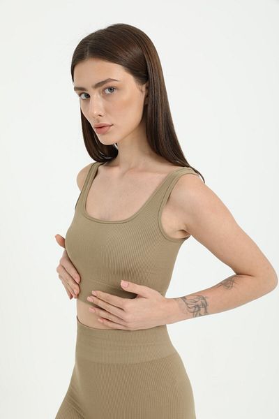 FOREVER MORE Χοντρό λουράκι Crop Sports Top