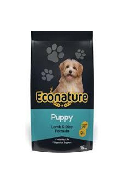 Econature Yavru Kuru Köpek Maması Kuzu Etli Ve Pirinçli - 15kg.