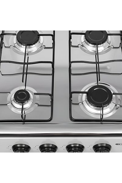 Generic Stainless Steel 4 Burner Gas Hob Stove, Gas Hob High-Efficiency Cooktop with Safety Features