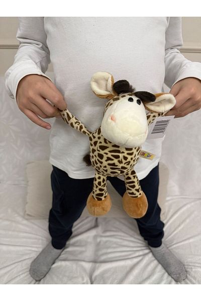FEN TOYS زرافة لطيفة من القطيفة مقاس 30 سم للنوم واللعب