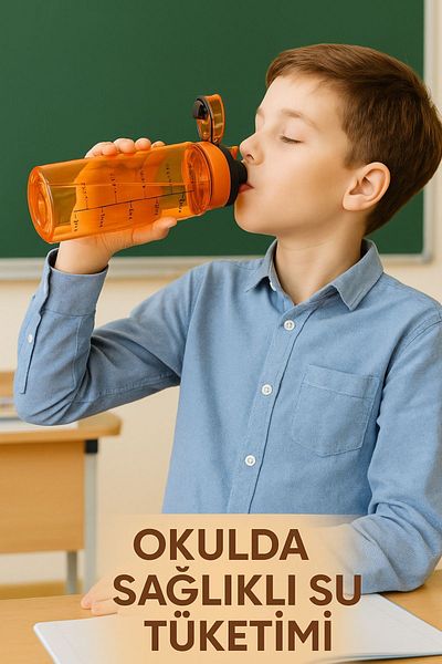 Open Home Concept 1 Liter - Leakproof Sippy Water Bottle Orange for School Workplace Gym