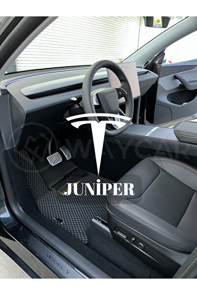 way car TESLA MODEL Y JUNİPER ARACA ÖZEL OTO PASPAS FUL SET (SİYAH RENGİ)