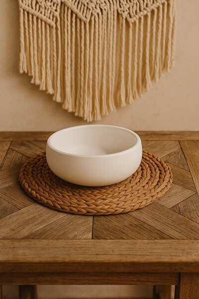 DemCey Home Bohem Taş Kase Çerezlik Dekoratif Salata Tabağı