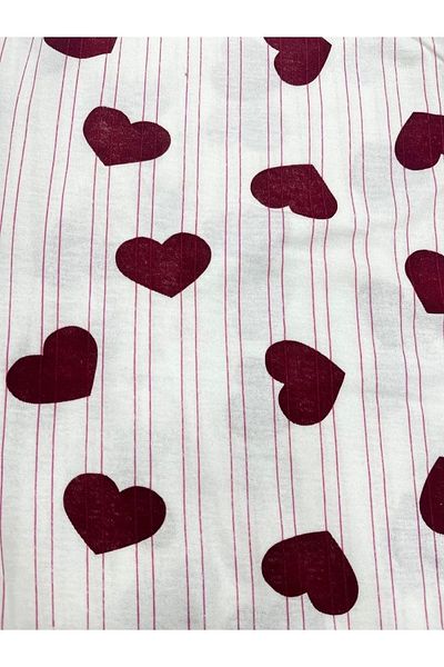 Erdenay Tekstil Patterned Combed Cotton Below Knee Large Size Maternity Women's Capri