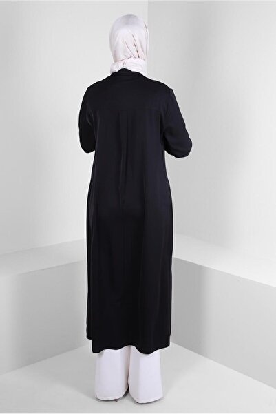 Alvina TAŞ BASKILI GİZLİ DÜĞMELİ UZUN TUNİK 43548