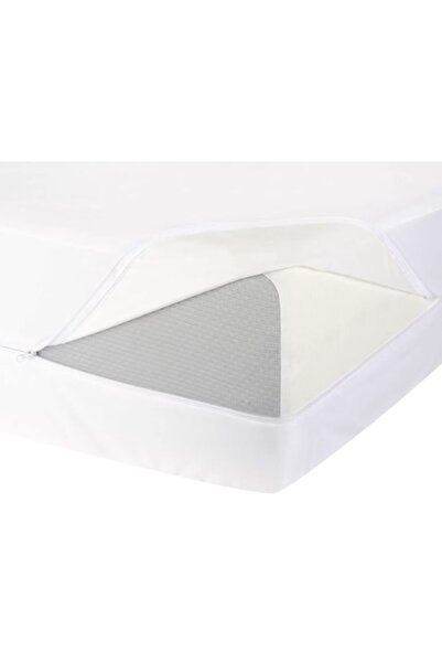 OEM Waterproof Mattress Cover with Zipper, Size 160×200 cm, White