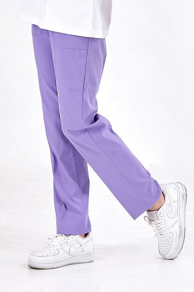 ÇİZGİ MEDİKAL Pantaloni liliac de lux Lycra cu un singur fund (țesătură Lycra de înaltă calitate)