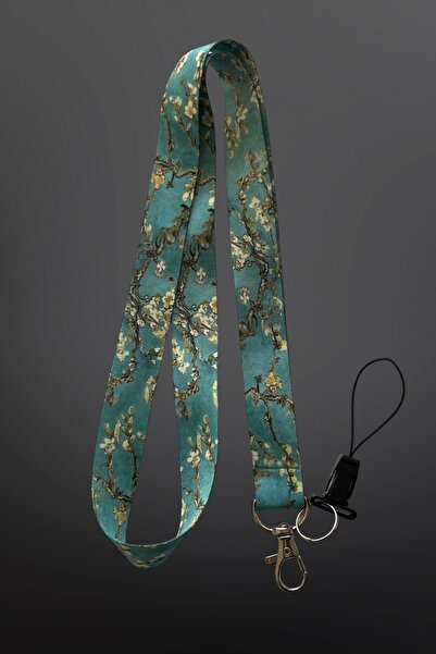 StormiStoretr Van Gogh Badem Ağacı Boyun Ipi Ve Telefon Askısı