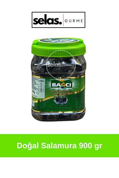 Bağcı Doğal Salamura Siyah Zeytin 900 gram