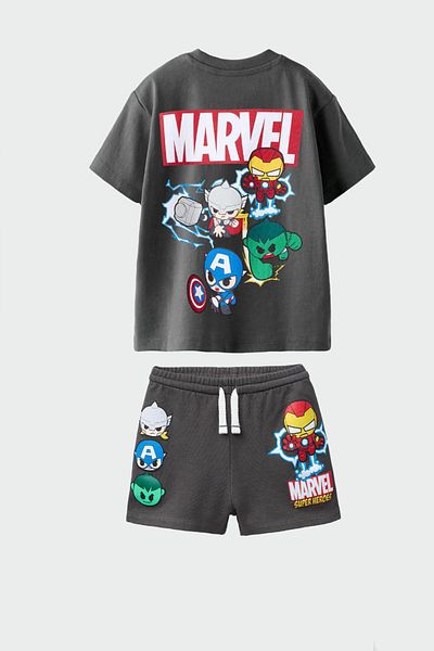 Monila Boys Printed Tshirt and Shorts Bottom Top Set