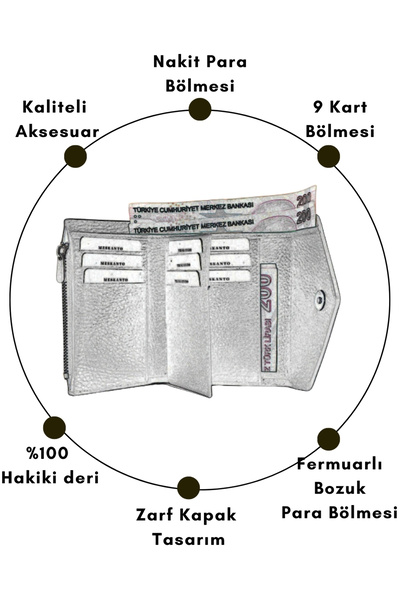 Meskanto Genuine Leather Envelope Wallet