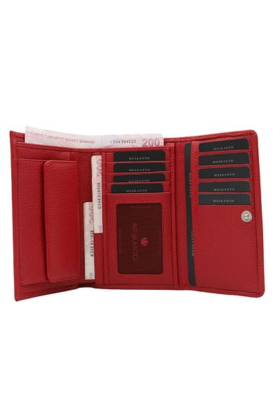 Meskanto Sara Genuine Leather Zippered Women's Wallet
