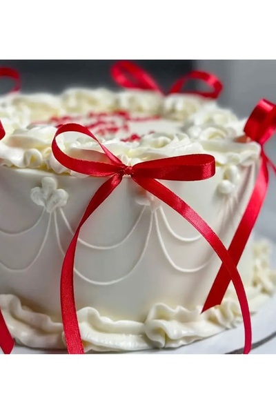 Deniz Party Store 6 MM KIRMIZI SATEN HAZIR FİYONK KURDELE 10 ADET Balon kurdelesi