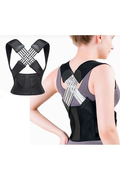Şifa Corset pentru spate și talie, cu postură verticală medicală reglabilă, pentru femei-bărbați, pentru prevenirea hunchbackului, pentru sportiv cu postură verticală