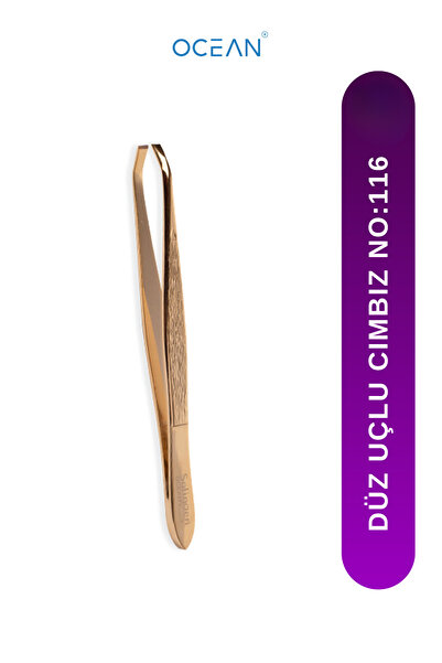 Ocean Düz Uçlu Cımbız, Düz Ağızlı Solingen Gold Cımbız No:116