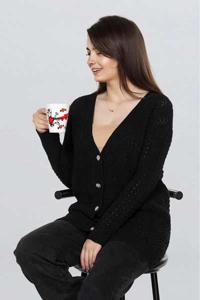 Fox Life Kids Women's Long Glitter Knitted Cardigan Flt1006
