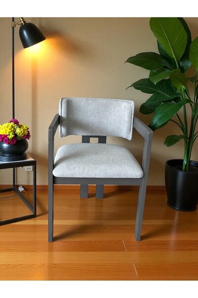 ELMASSAN SANDALYE Elmassan Yemek Masası Sandalyesi Vera Modeli Ahşap Ayak,yem...