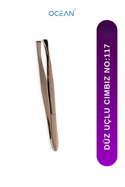 Ocean Düz Uçlu Cımbız, Düz Ağızlı Solingen Gri Cımbız No:117