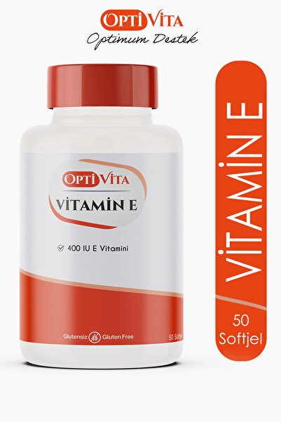 Optivita Vitamin E 400 Iu – Antioksidan Koruma Ve Cilt Desteği 50 Kapsül Softjel